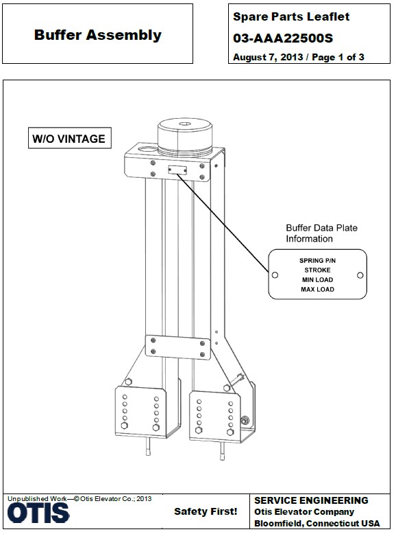 SPL 03-AAA22500S Buffer Assembly