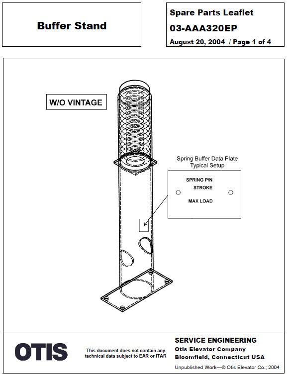 SPL 03-AAA320EP Buffer Stand