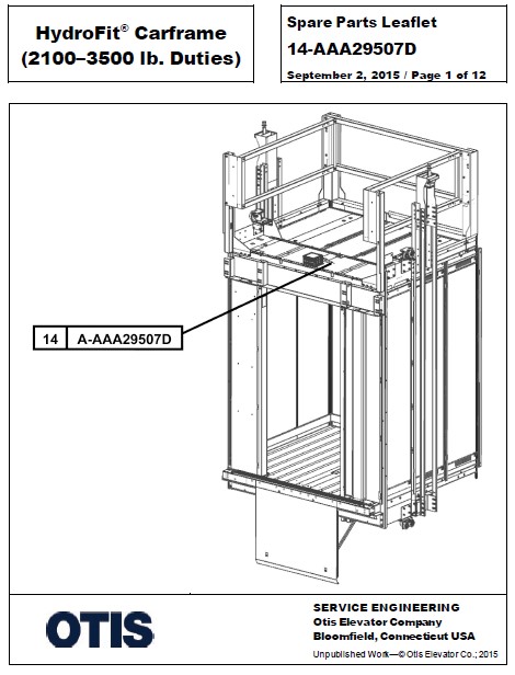 SPL 14-AAA29507D HydroFit Carframe (2100-3500 lb. Duties)