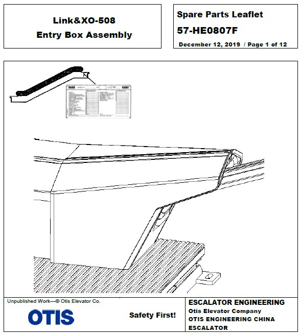 SPL 57-HE0807F Link & XO-508 Entry Box Assembly