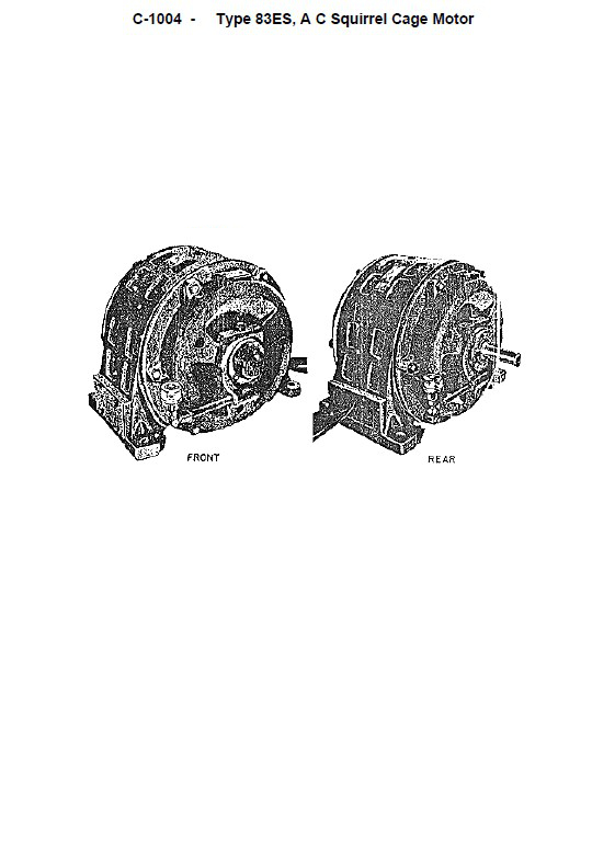 SPL C-1004 Motor, AC Squirrel Cage, 1 & 2 Speed 83ES